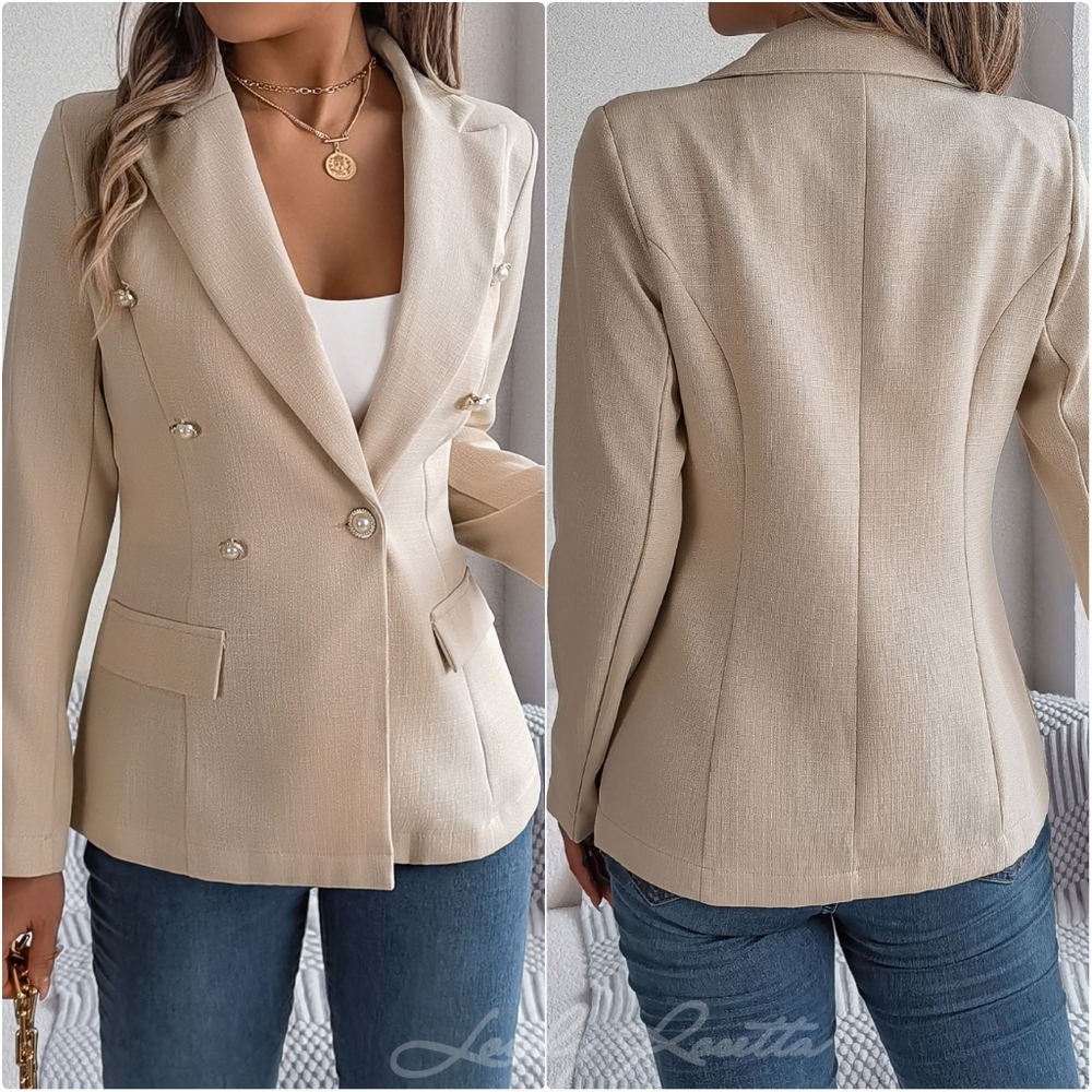 Stylish Lapel Collar Blazer - Picture 6 of 6